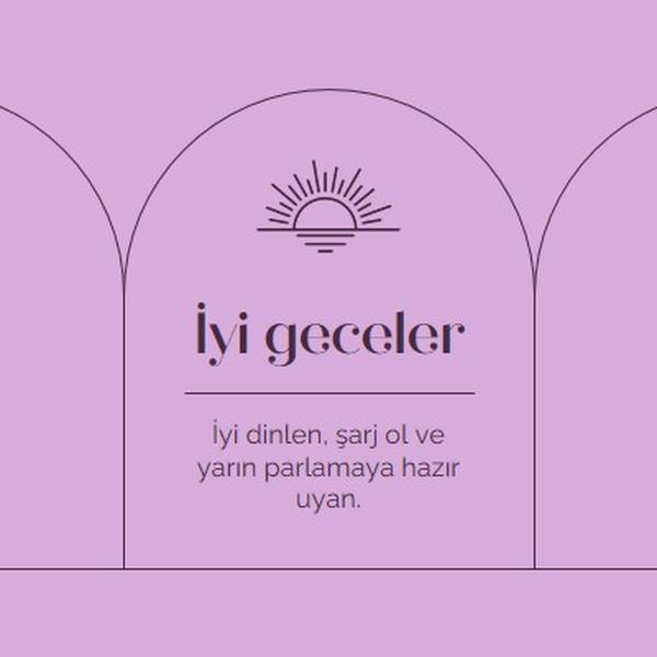 İyi dinlenin ve yeniden şarj edin purple organic,boho,lines,simple,symmetrical,