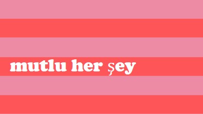 Her şey mutlu pink modern-bold