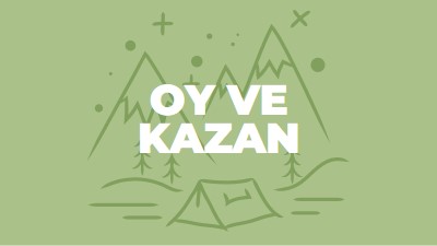 Oy verin ve kazanın green whimsical-line