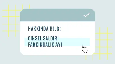 Cinsel Saldırı Farkındalık Ayı hakkında bilgi edinin blue vintage-retro