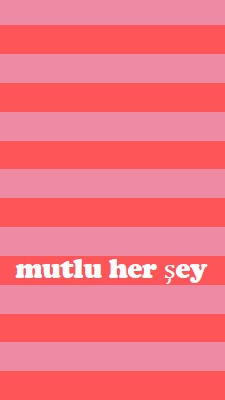 Her şey mutlu pink modern-bold