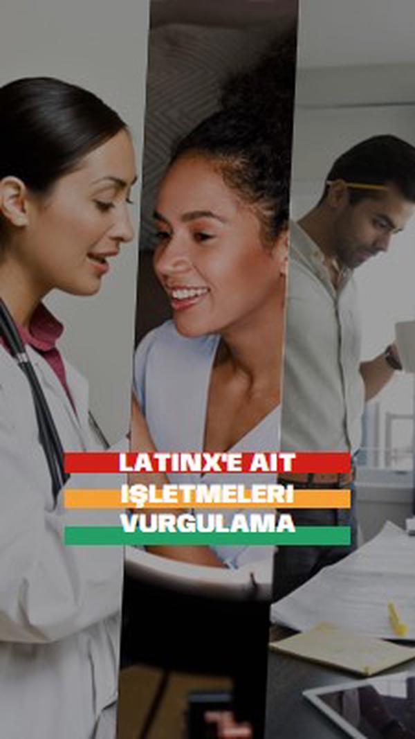 Latinx'e ait işletmeleri kutlama white modern-simple