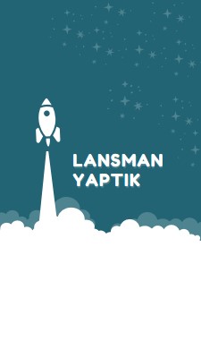 Lansman yaptık green modern-color-block