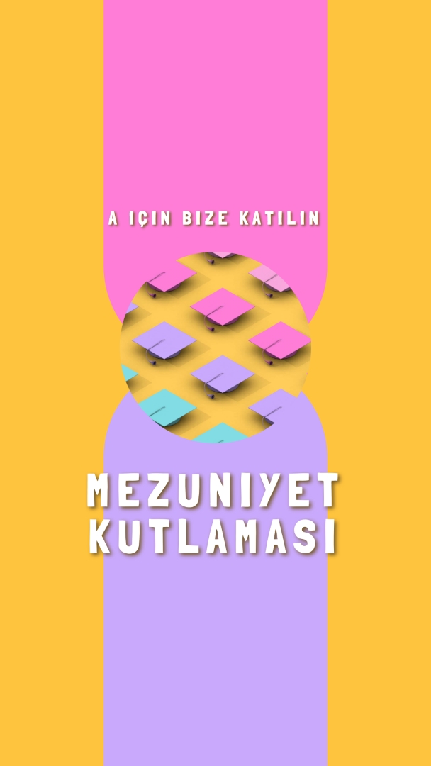 Mezuniyet kutlaması'na katılın yellow whimsical-color-block