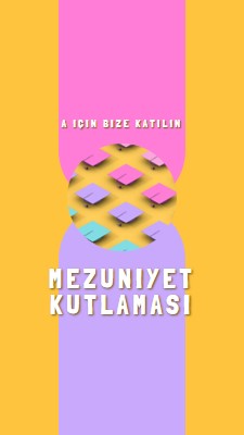 Mezuniyet kutlaması'na katılın yellow whimsical-color-block