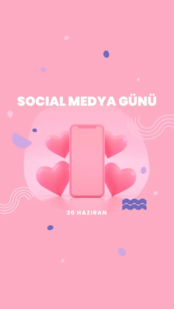 Kalpler ve takipçiler pink modern-bold