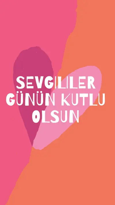 Açık kalp orange modern-color-block