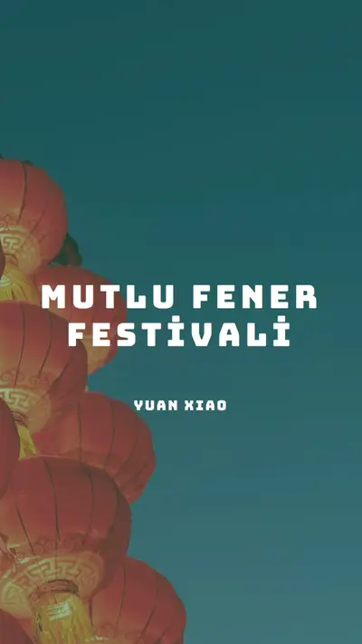 Fener Festivalini Kutlama blue modern-simple