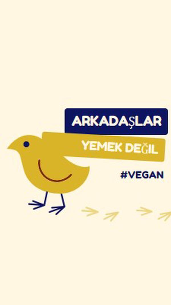 Arkadaşlar, yemek değil yellow whimsical-color-block