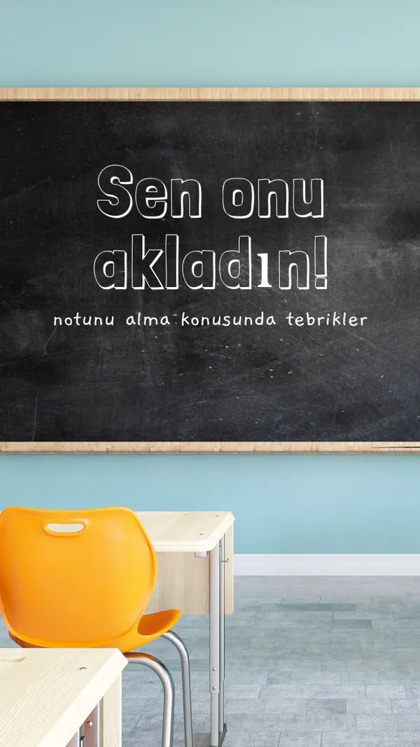 Not yapıldı blue modern-simple