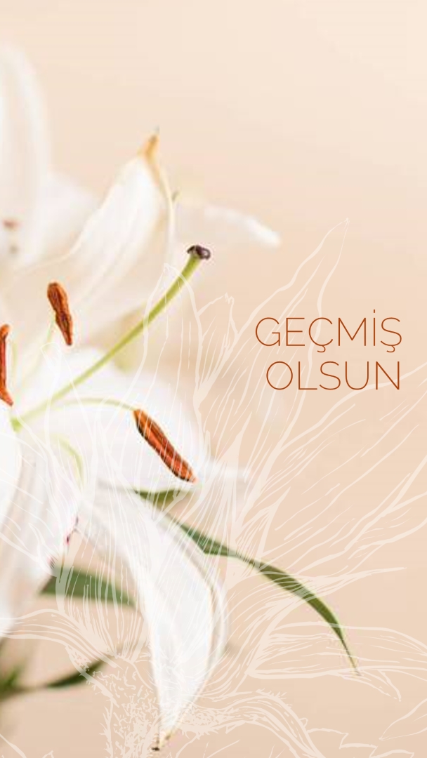 Yakında iyi olsun çiçekler pink modern-simple