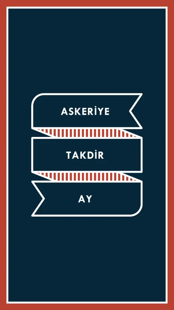 Askeri Takdir Ayını Kutlama blue modern-simple