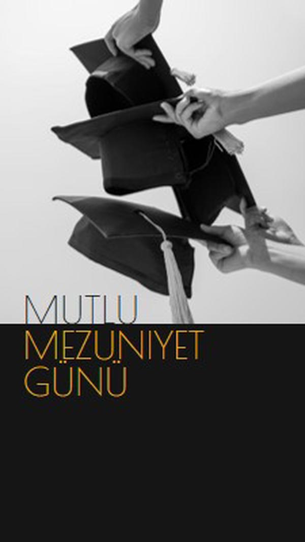 Mezuniyet gününüz kutlu olsun black modern-simple