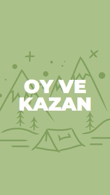 Oy verin ve kazanın green whimsical-line