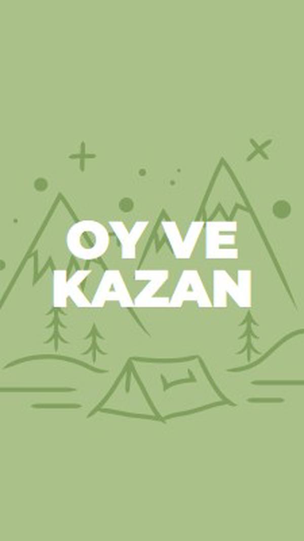 Oy verin ve kazanın green whimsical-line