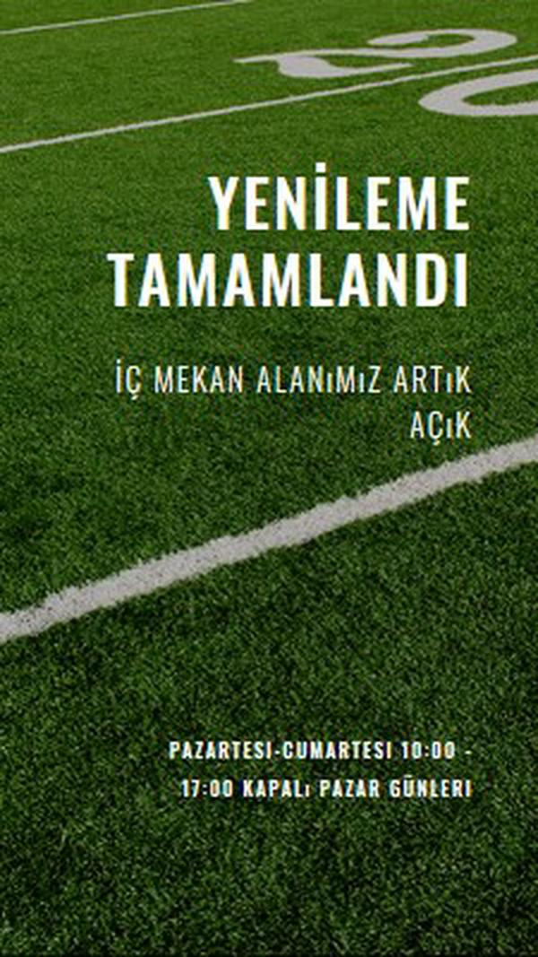 Yenileme tamamlandı green modern-simple