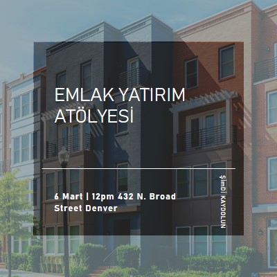 Kentsel yatırım blue modern-simple