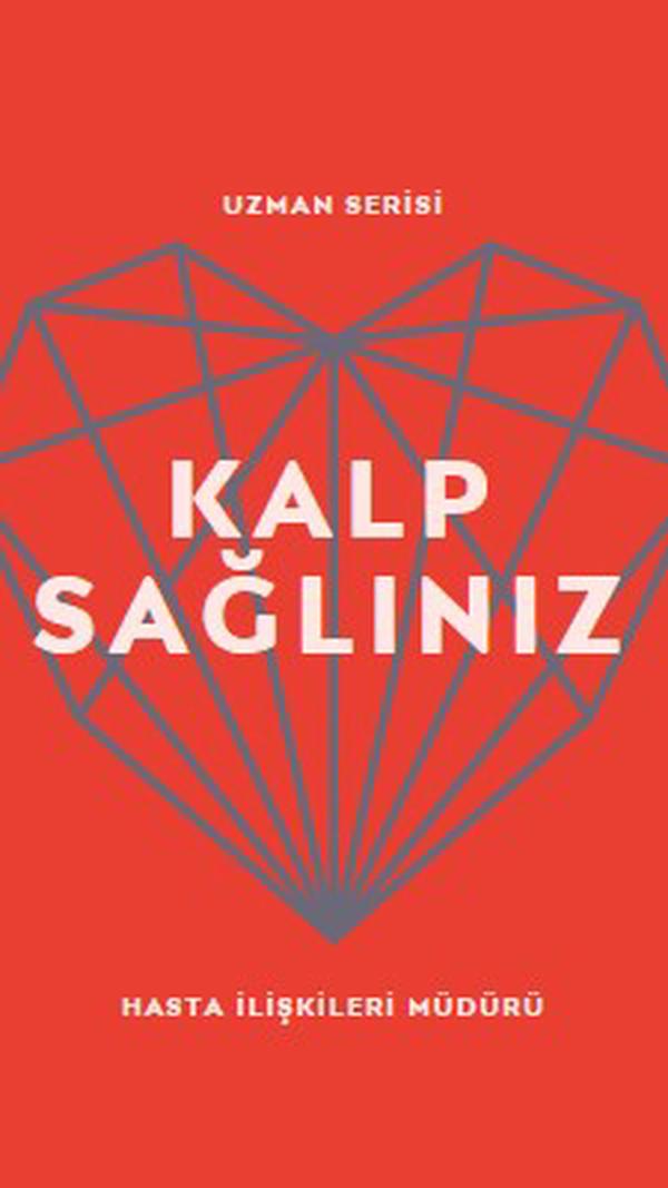 Kalp sağlığınız red modern-bold