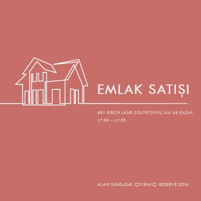 Basit emlak pink modern-simple