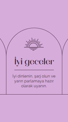 İyi dinlenin ve yeniden şarj edin purple organic,boho,lines,simple,symmetrical,