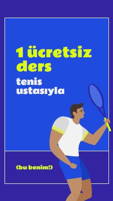 Tenis master ile ücretsiz ders blue vibrant,bold,block,frame,graphic,bright