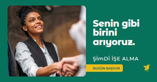 Senin gibi birini arıyoruz. green modern,simple,corporate,minimal,neutral,geometric