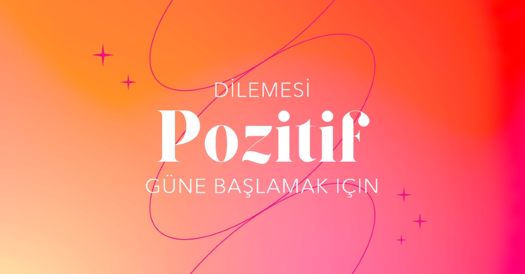 Pozitiflik diliyorum pink modern,line,gradient,simple,typographic