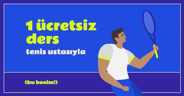 Tenis master ile ücretsiz ders blue vibrant,bold,block,frame,graphic,bright