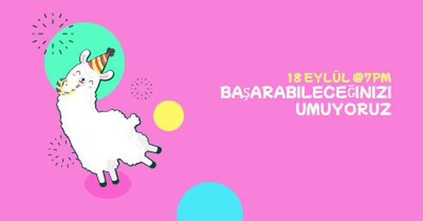 Umarım başarabilirsiniz. pink bold.-playful,graphic