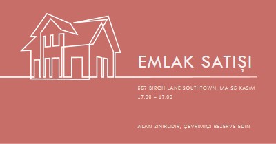 Basit emlak pink modern-simple