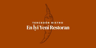 Biz en iyi yeni restoranız red modern-simple