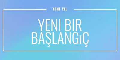 Yeni başlangıç blue modern-bold