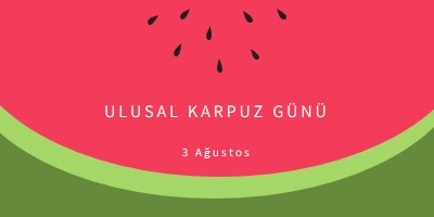 Ulusal Karpuz Günü pink modern-simple