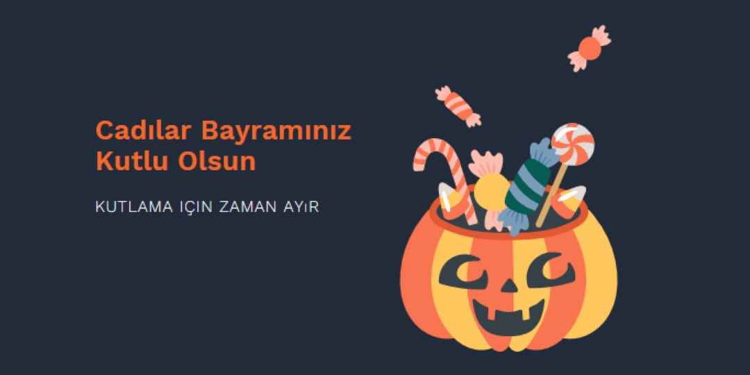 Güzel bir Cadılar Bayramı geçirmeniz black whimsical-line