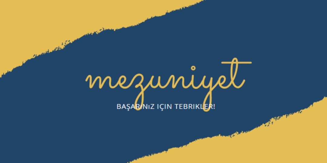 Diploma heyecanı yellow modern-simple