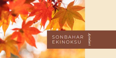 Sonbahar ekinoksu orange modern-simple