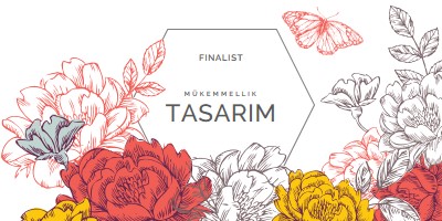 Tasarım mükemmelliği white vintage-botanical