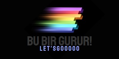 Gururunuzu kutlayın black modern-bold