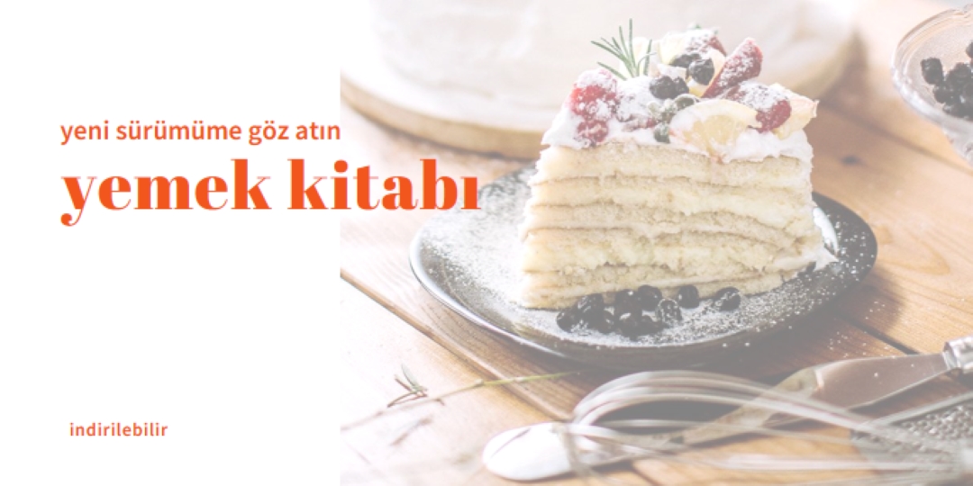 Yemek kitabıma göz atın white modern-simple