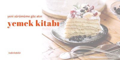 Yemek kitabıma göz atın white modern-simple