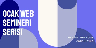 Ocak web semineri serisi blue modern-bold