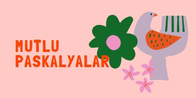 Mutlu paskalyalar pink whimsical-color-block