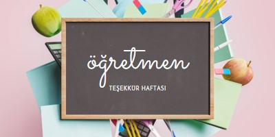 Öğretmenleri takdir etme pink modern-simple