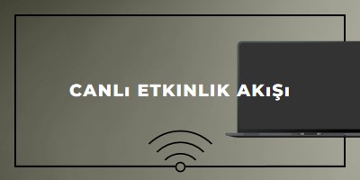 Canlı etkinlik akışı gray modern-bold