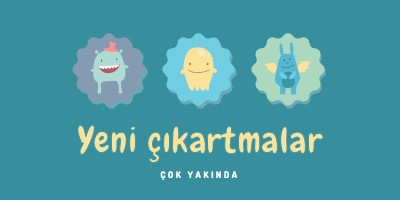 Yeni çıkartmalar yakında sunulacak blue whimsical-color-block