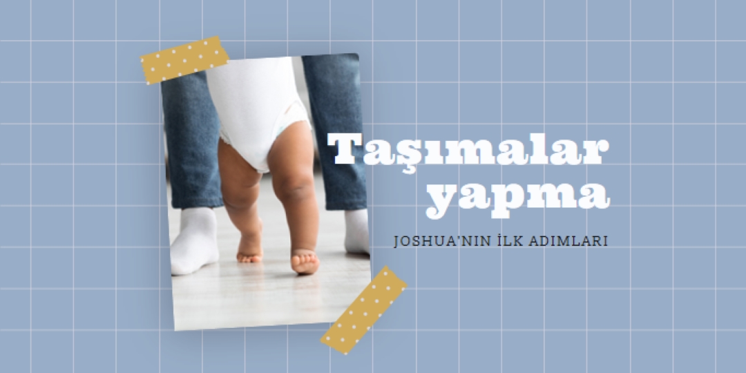 Dışarı adım atma blue modern-simple