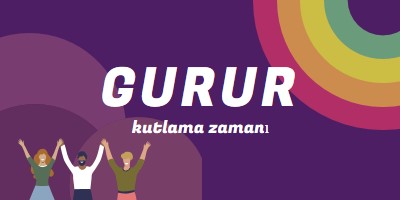 Gururu Kutlama purple modern-bold