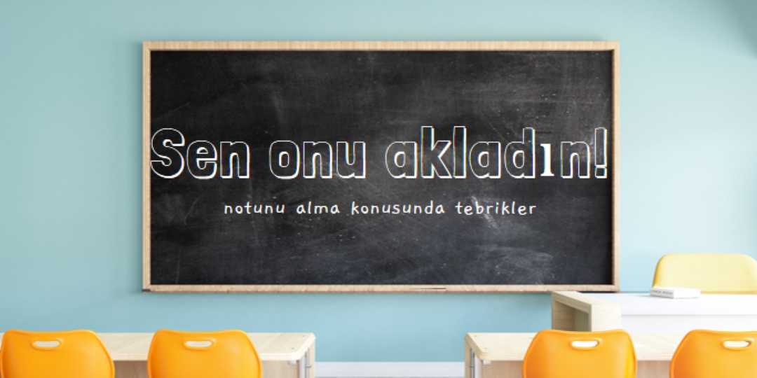 Not yapıldı blue modern-simple
