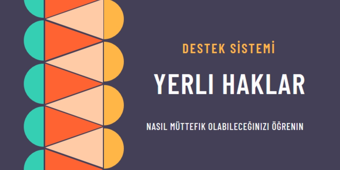 Yerli hakları destekleme blue modern-color-block