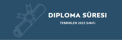 Diplomanız blue modern-simple